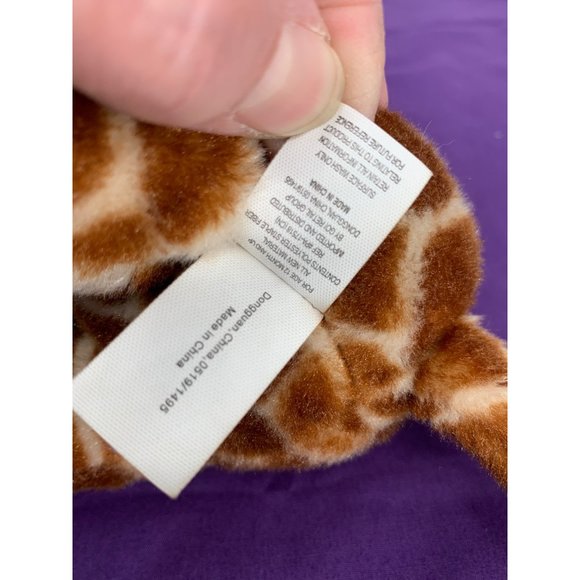 Giraffe 8 inch plush from Go Retail Group Brown Cream with brown feet & mane - Picture 10 of 12
